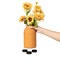 Gardenised 24-Pack Pot Feet - Solid Rubber Risers with Non-Slip Grip for Outdoor & Indoor Planters Flower Pots and Containers - Prevents Stains Rot and Moisture Damage on Wood Cement and Tile Surfaces